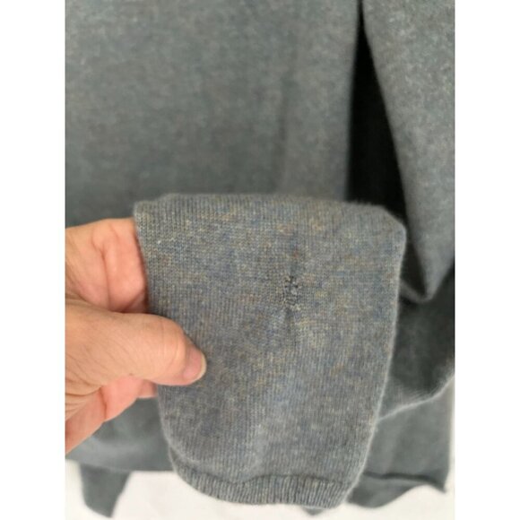 Banana Republic 100% Cashmere Sweater Heather Green Open Front Cardigan - Picture 9 of 9